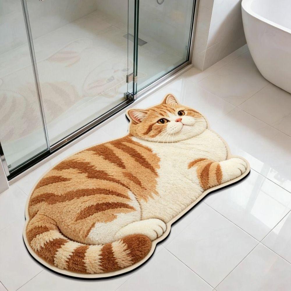 Non-slip Home Bathroom Carpet 40*60cm Floor Mat Durable Entrance Carpet for Table Bedside