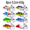 4g 8g 10g 15g 20g Fishing Lures Wobble Rotating Metal Vib Vibration Bait Fishing  Artificial Hard Baits Spinner Spoon Lure Pesca