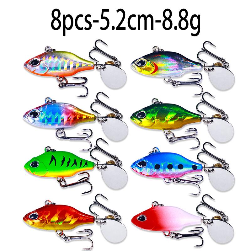 4g 8g 10g 15g 20g Fishing Lures Wobble Rotating Metal Vib Vibration Bait Fishing  Artificial Hard Baits Spinner Spoon Lure Pesca