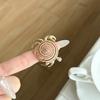 Adjustable Ocean Animal Jewelry Sparkly Shell Ring Unique Crab Ring  Gift