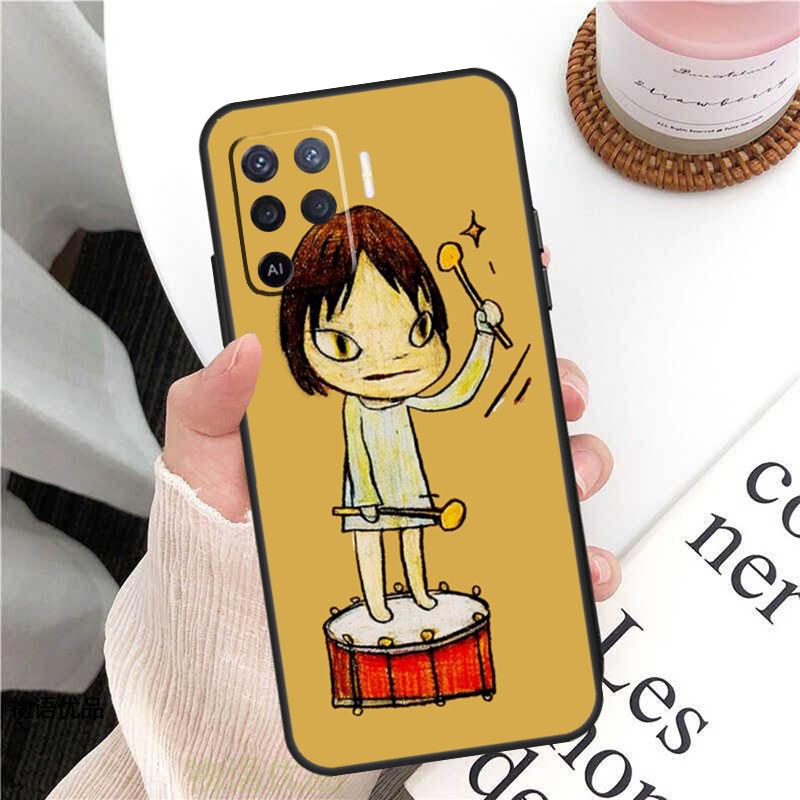 Yoshitomo Nara Case For Oppo A78 A54 A74 A94 A17 A57 A77 A76 A16 A96 A18 A60 A80 A40 A38 A58 A98 A15 A5 Pro