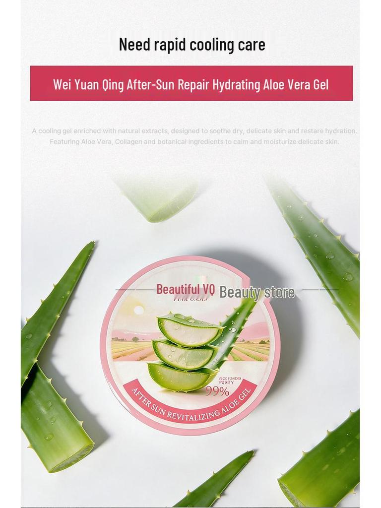 Wei Ai Qing Koreanische Aloe Vera After-Sun Repair Gel, 300g - Erfrischendes, beruhigendes Feuchtigkeitsgel für alle Geschlechter