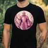 T-Shirt Men Pink Knight Motif Cotton Size XS To 5XL