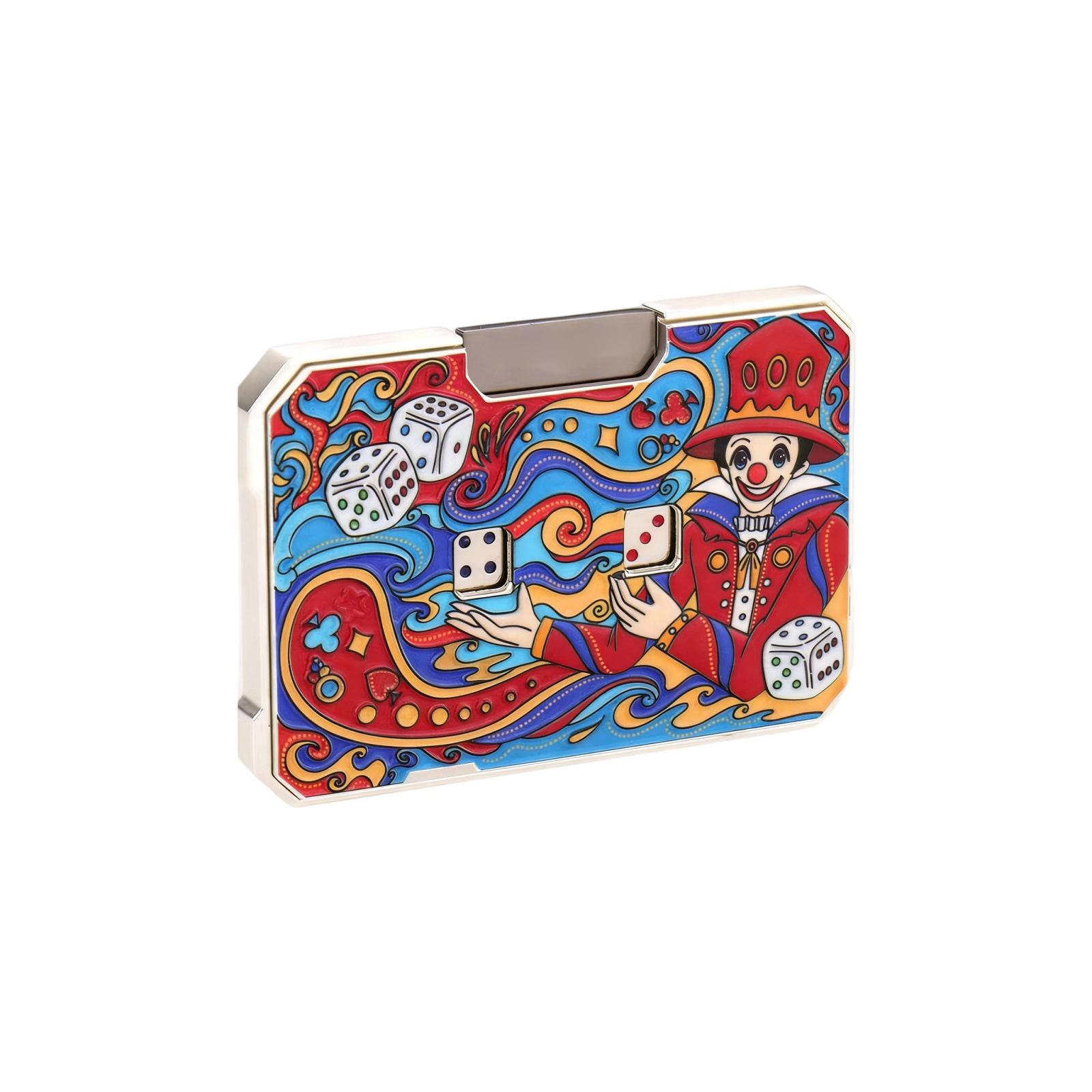 

Premium Enamel Dice Slider Toy – Metal Sensory Toy, Stress Relief Desk Toy For Adults & Teens One Size червоний