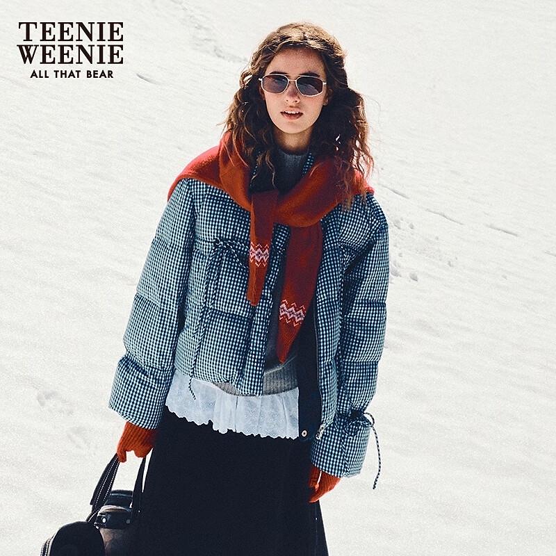 

Женский пуховик Teenie Weenie с мишкой и надписью S