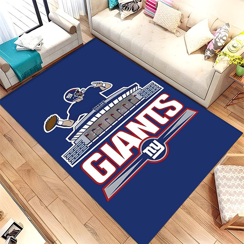 New York Giants (28) Rug Suitable For Living Rooms Bedrooms Computer Rooms Dining Areas And Placement Under Tables And Chairs Also An Ideal Choice For
