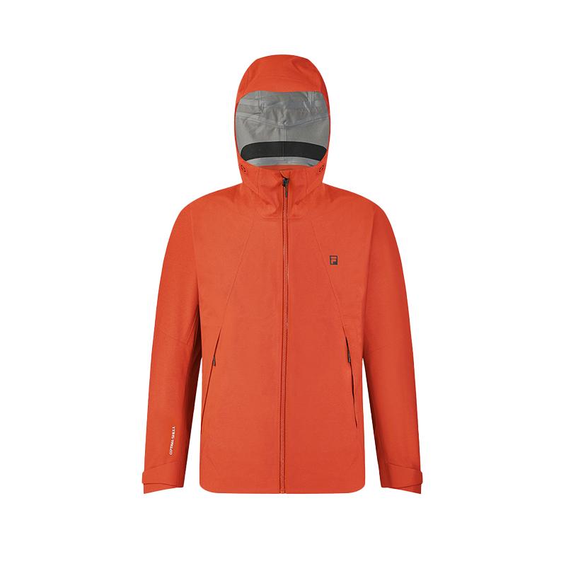 New FILA Waterproof Windbreaker Jacket Men's Sandy Orange A11M447704FOR