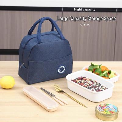 Insulated Bento Lunch Bag - Waterproof, Oilproof, Thick Aluminum Foil Tote for Students & Office Workers