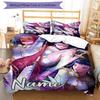 3pcs KPop Demon Hunters7 Cover Set - Personalized Name, HD Printed Bedding with 1 Cover and 2 Pillowcases - Perfect for Home Decor, Easy Care