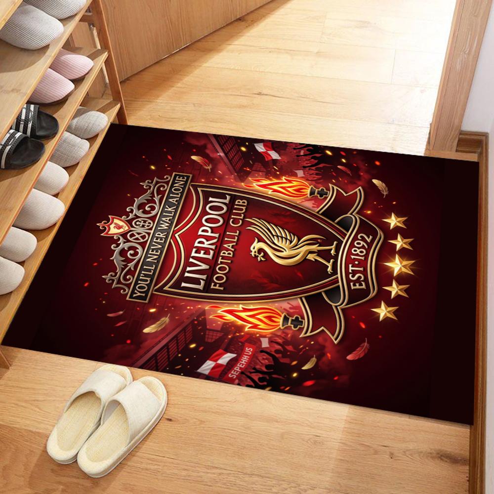 Liverpool Football Club Floor Mat Suitable For Dormitory Bedrooms Dining Room Foyer Antislip Carpet Office Home Decor Spiritual Gift