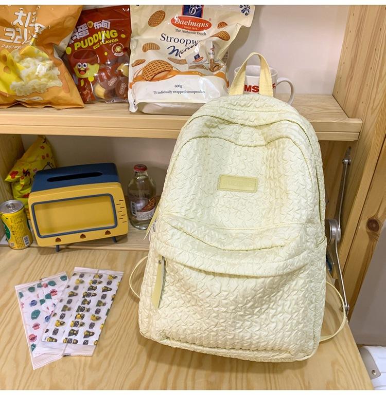 Schoolbag new student backpack simple fashion casual Mori small fresh schoolbag sweet wind versatile backpack high sense
