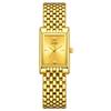 SUNKTA Elegante Damen Uhr Mode Gold Quarz Armbanduhr Quadratisches Zifferblatt Wasserdicht Stahl Luxus Uhren Damen Geschenk Reloj Mujer