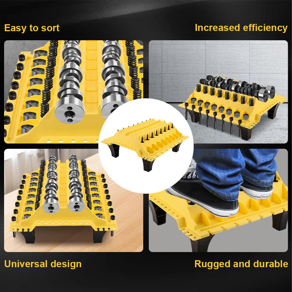 Engine Organizer Parts Tray Engine Cylinder Head Tray Organiser Auto Engine Part Organizer for Store Car Cylinder Head Parts