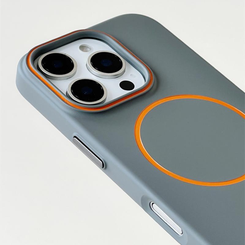 Ultrathin Hit Color MagSafe Phone Case for iPhone 16pro max 15 16 Pro 14 13 12 Magnetic Wireless Charging Matte Hard PC Cover