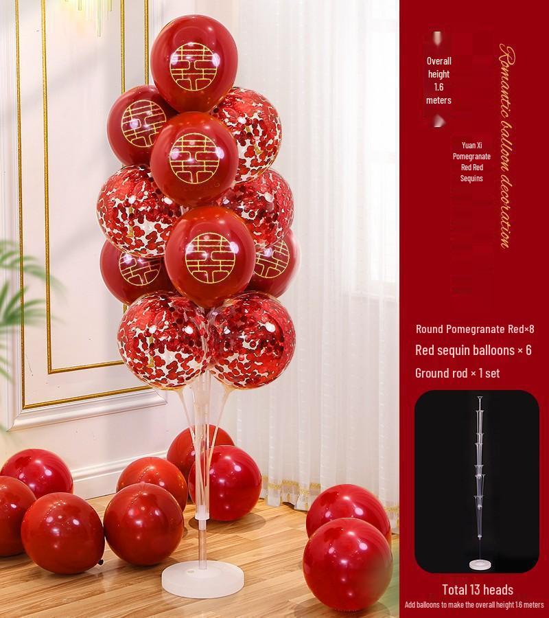 Romantic Wedding Floating Balloons Set: Bedroom & Table Decoration