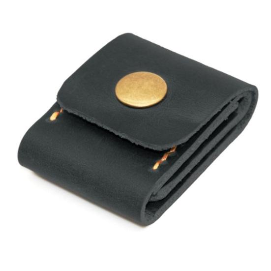 

Чехол для медиатора Yousheng Guitar Pick Case с 3 отделениями, сумка-держатель для медиатора, чехол из искусственной кожи для хранения медиатора с застежкой-кнопкой для любителей гитары чёрный