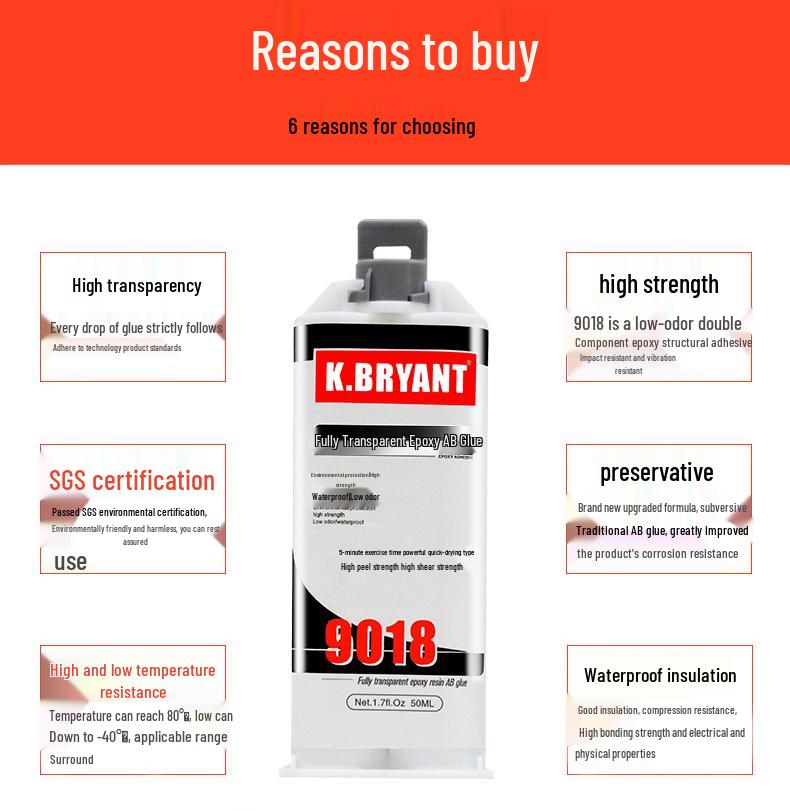 5018 Epoxy Resin AB Glue: DIY Multi-Material, Universal, Eco-Friendly, Waterproof Adhesive