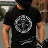 Vintage Motorcycle Never Ride Faster Men's T-shirt Summer Cotton Short Sleeved Casual TShirt O-