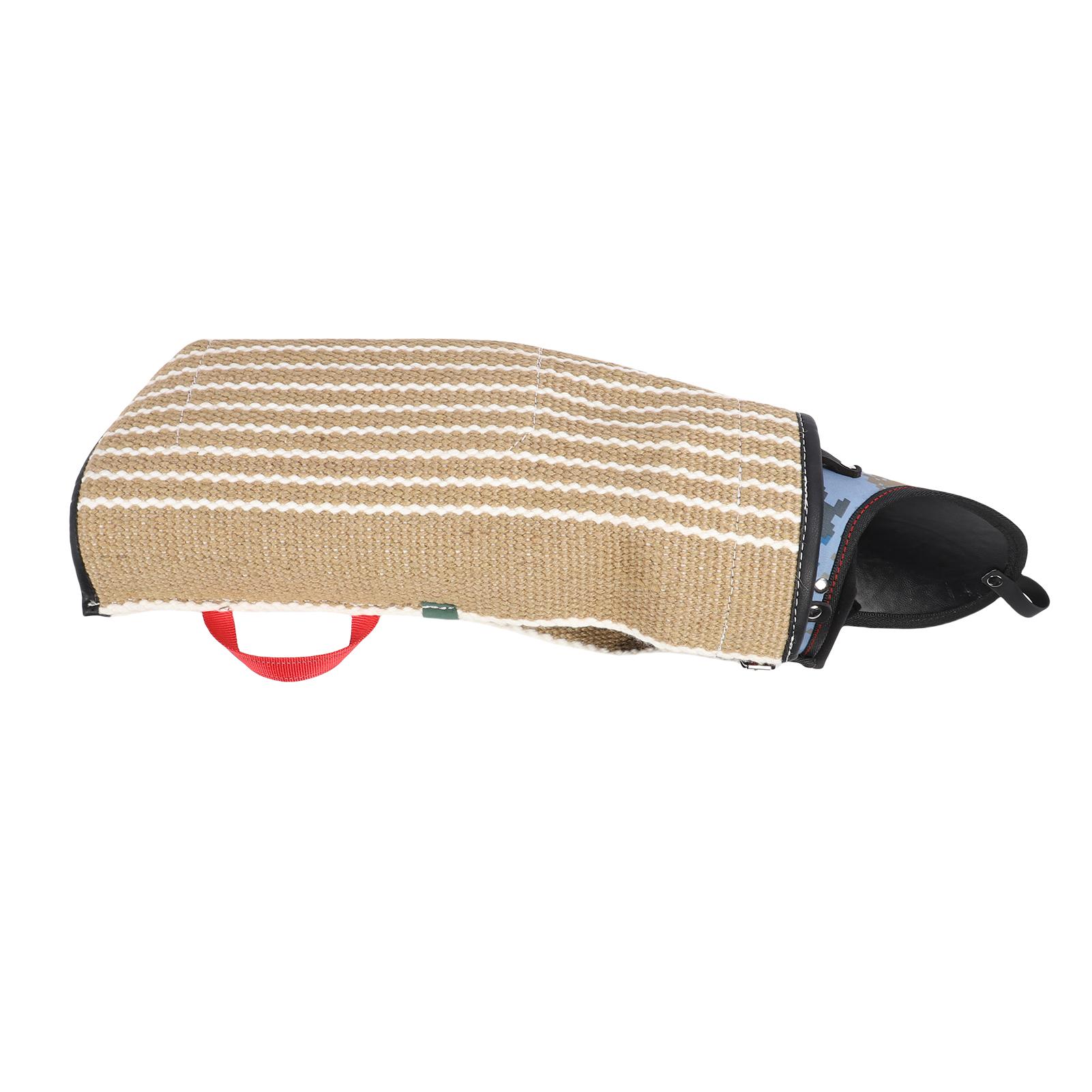 Рукав для защиты от укусов собаки Ткань Мешковина со съемной моющейся подкладкой Защита руки Оборудование для дрессировки собак Для немецкой овчарки Взрослой собаки