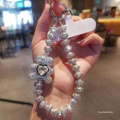Strass Bär Anhänger Handgelenktasche & Handyhülle Zubehör