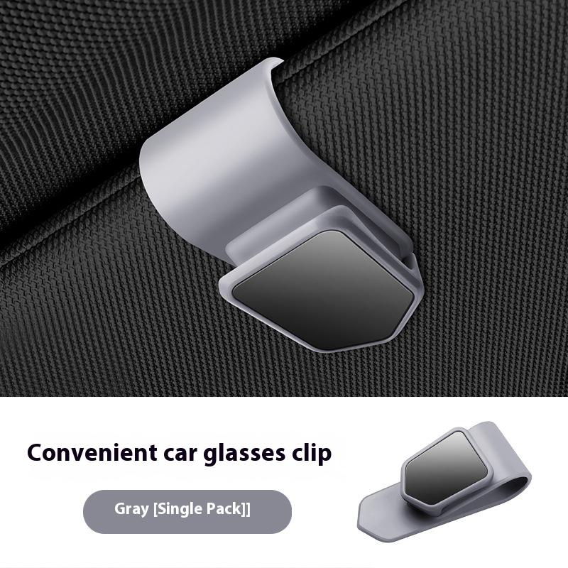 Car-Mounted Eyeglass Holder Interior Automobile Sunglasses Bracket Sunshade Storage Multi-Functional Vehicle Sunglass Clip