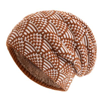Neu Frauen Winter Hüte Weibliche Slouchy Beanie Hut Plüsch Gefüttert Warm