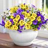 10Pcs/Set Fake Plants Artificial Pansy Flowers Fall Decor DIY Floral Simulated Violet Bouquet Realistic Soft Simulation Flowers