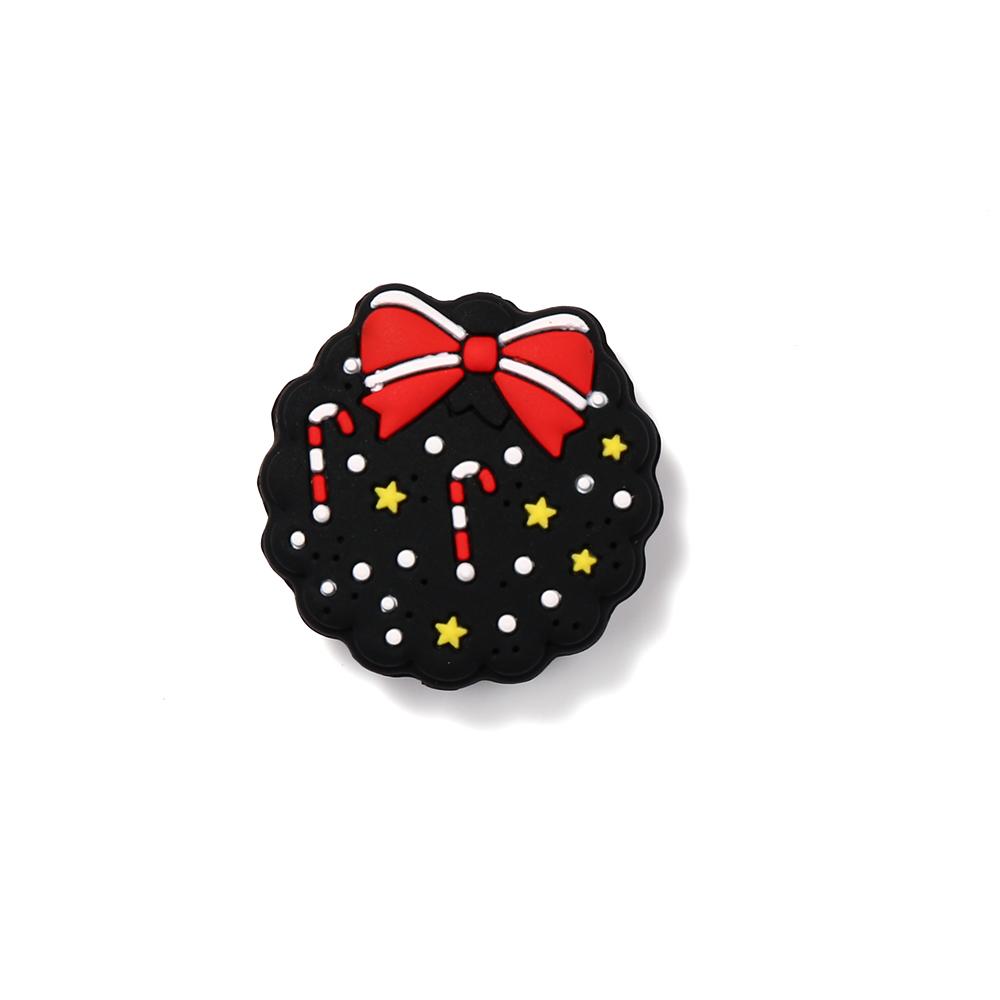 10 Stück Neue Weihnachts-Baby-Silikon-Beißringe Perlen Lebensmittelqualität DIY Armband Baby-Schnullerkette Zahnungs-Kauspielzeug Zubehör