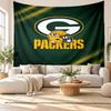 Green Bay Packers Wall Tapestry, Soft Fabric Wall Hanging, Decorative Backdrop For Bedroom Home Wall Art