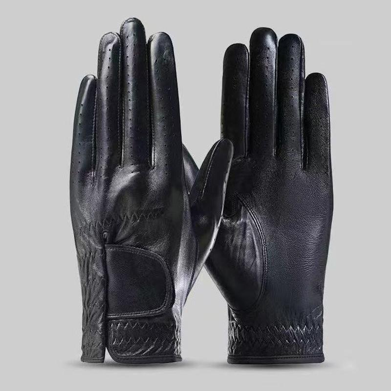 Outdoor Golf Gloves Imported Lambskin Anti Slip Wear Resistant Breathable Men's Left Hand Single Leather Sports Gloves