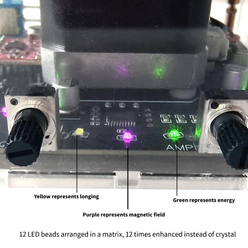 Auto Rotating Oscillation Disc for Cellular Rejuvenations with Copper Antennas and LED Light Frequency Synchronization