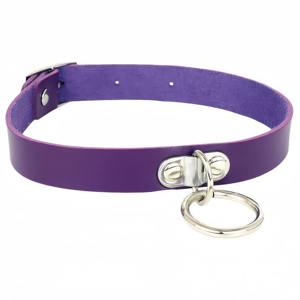 Harajuku Punk Rivet Love Lock PU Leather Necklace Bracelet - Japanese & Korean Little Devil Series