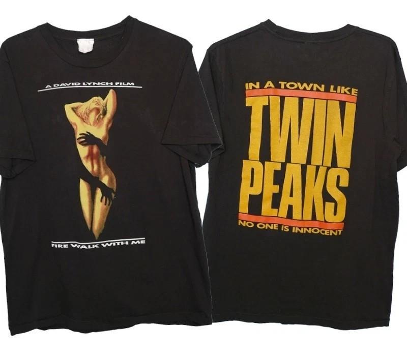 

Reprint Twin Peaks Movie Fire Walk With Me 2 sided T shirt Classic Style S5XL Unisex T-Shirt XXL
