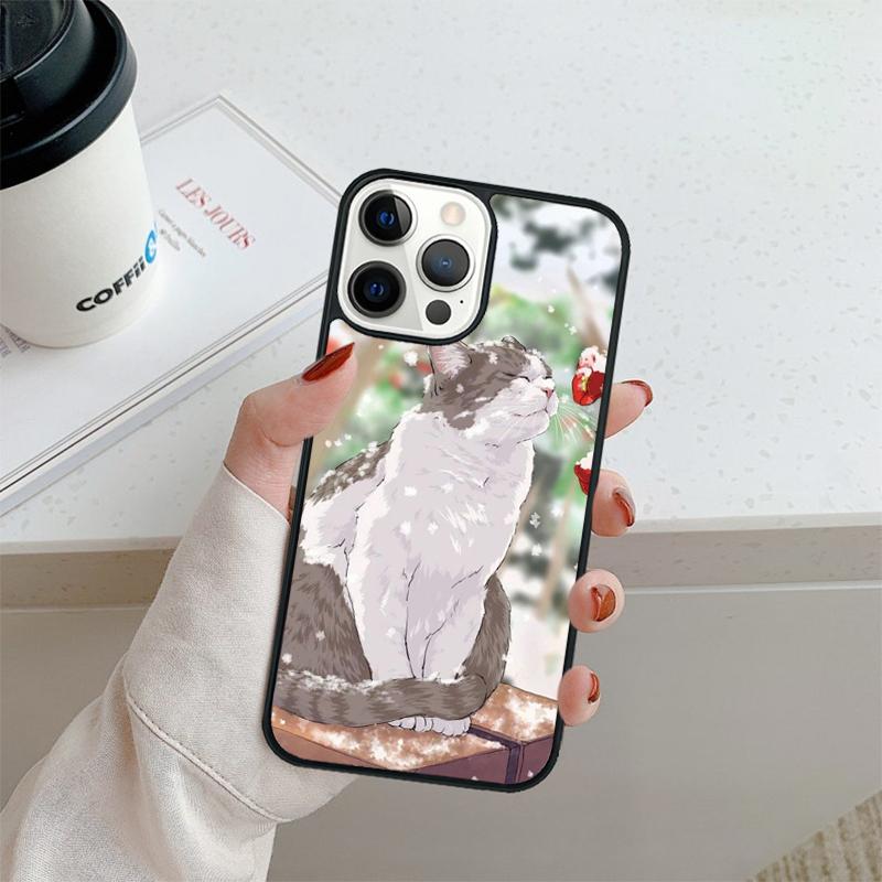 Funny Cartoon Cat Phone Case For iPhone 17 Air 16 Pro Max 15 14 Plus 12 13 Shell Cover Coque