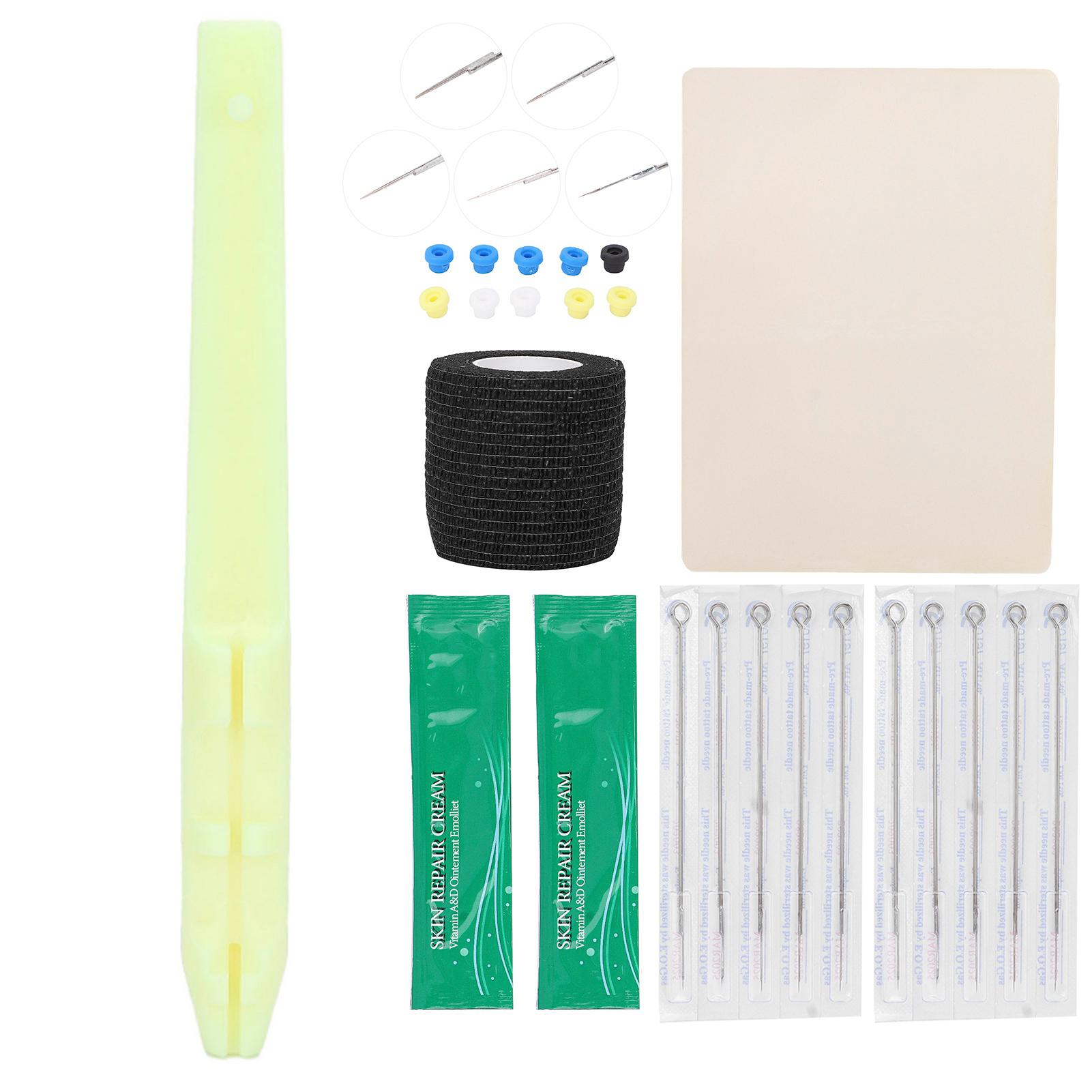 Hand Tattoo Beginner Practicing DIY Tattoo Pen Tattoo Needle Tool Stick Kit 9RL