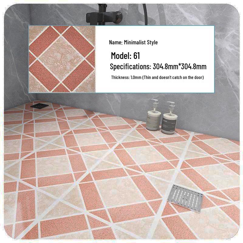 PVC Self-Adhesive Waterproof Stone Plastic Floor Sticker for Bathroom and Kitchen