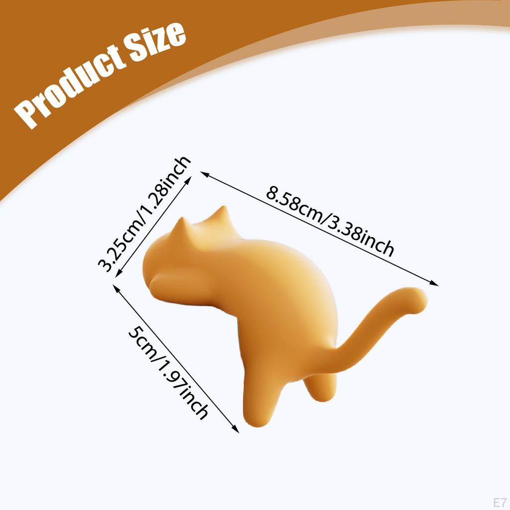 Cat Hook for Desk Edge Handbag Hanger Multipurpose Practical Self Sticky Table Meeting Room