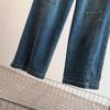 High Waist Slimming Drawstring Straight-Leg Plus Size Jeans for Women - Early Spring Collection