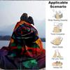 1pc Rainbow Rose Print Blanket - Lightweight Flannel Throw Blanket For Sofa, Bed, Living Room, Office, Outdoor Travel, Camping, Soft All-Season092