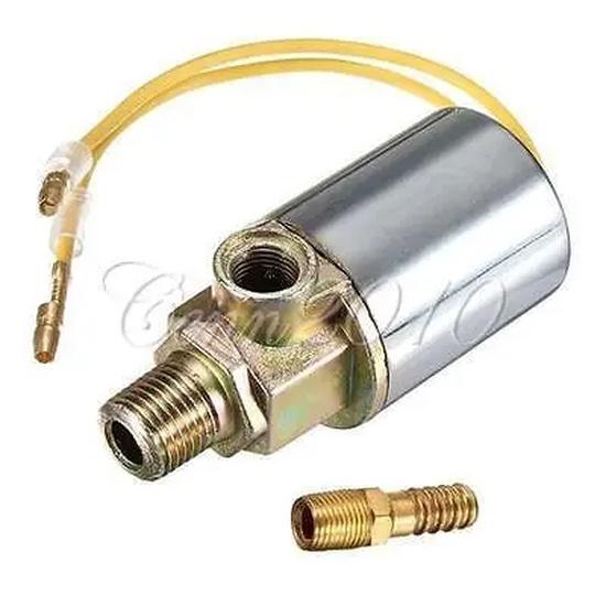 Electric Air Solenoid Valve All Metal 12V 24V 1/4 Inch Fitting for Heavy Duty Vehicle Air Systems
