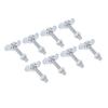 8pcs M8x60 L Track Double Lug Thrded Stud Nut Fitting 6000lbs Load Capacity for Truck Bed Trailer Pickup RV ATV