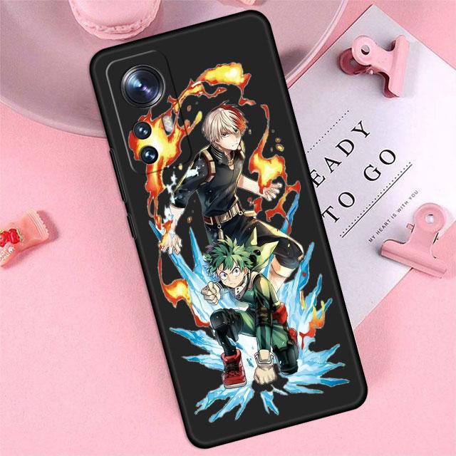 

Черный чехол аниме My Hero Academy для Vivo Y15 Y11 Y72 5G V20 S1 Y70 Y20 Y31 Y19 Y17 V21 Y81 Y53 V17 Y1S Y50 Funda Bag Vivo Y72 5G