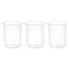 PATIKIL 150ml Measuring Cups, Set of 3, Polypropylene, Measuring Pitcher, Graduated Beaker with Spout, for Laboratory, Cooking, and Food Preparation,