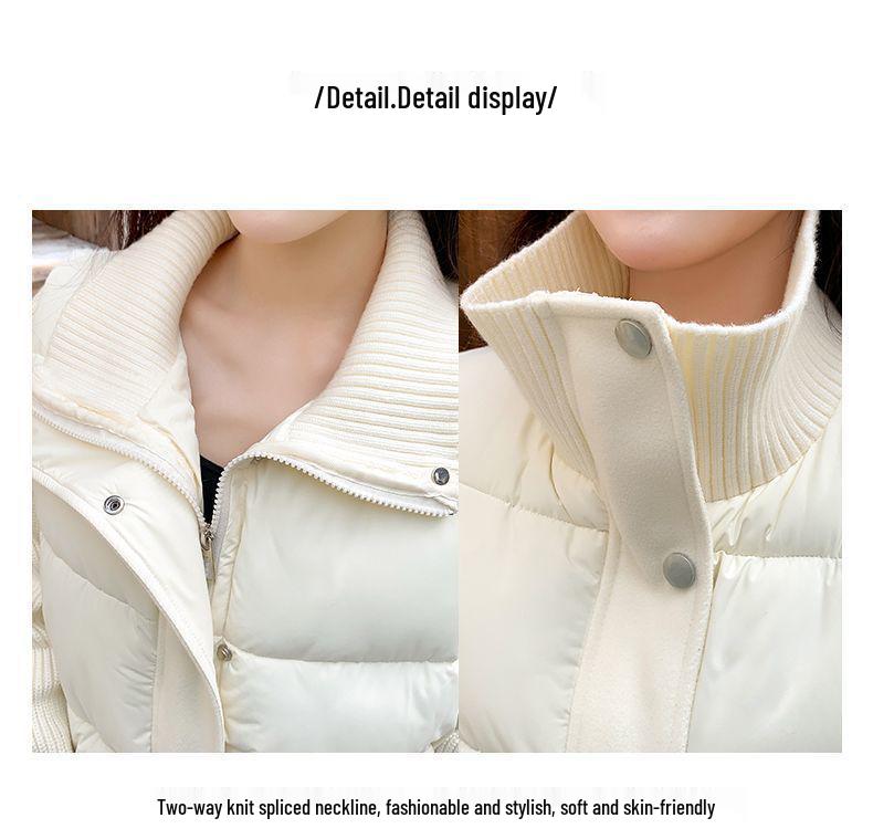 Women's High-End Winter Chenille Cotton Stand-Up Collar Knit Jacket