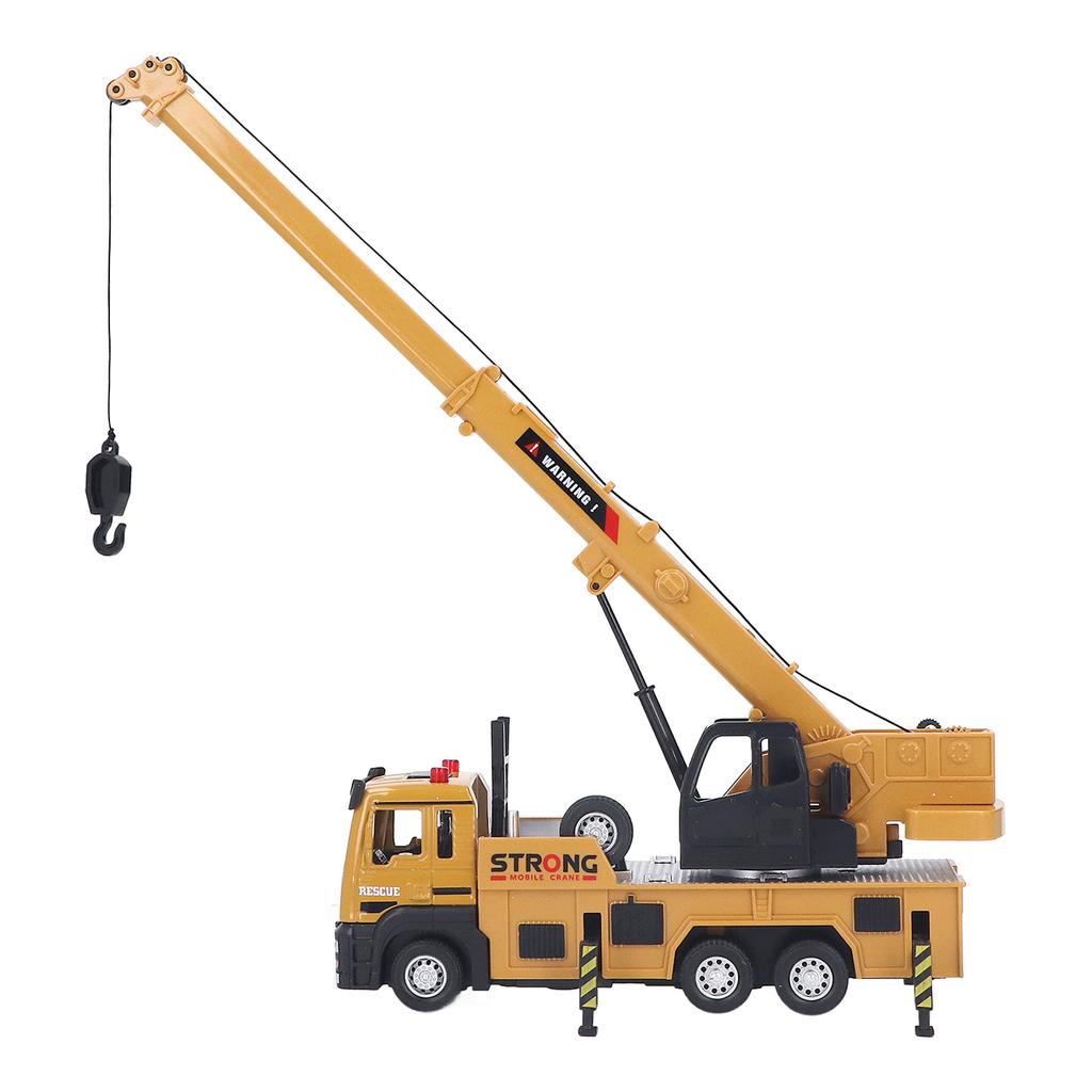 Kids Crane Truck Alloy Friction Dynamic Design Improving Coordination Educational Recovery Vehicle for Holiday Gift