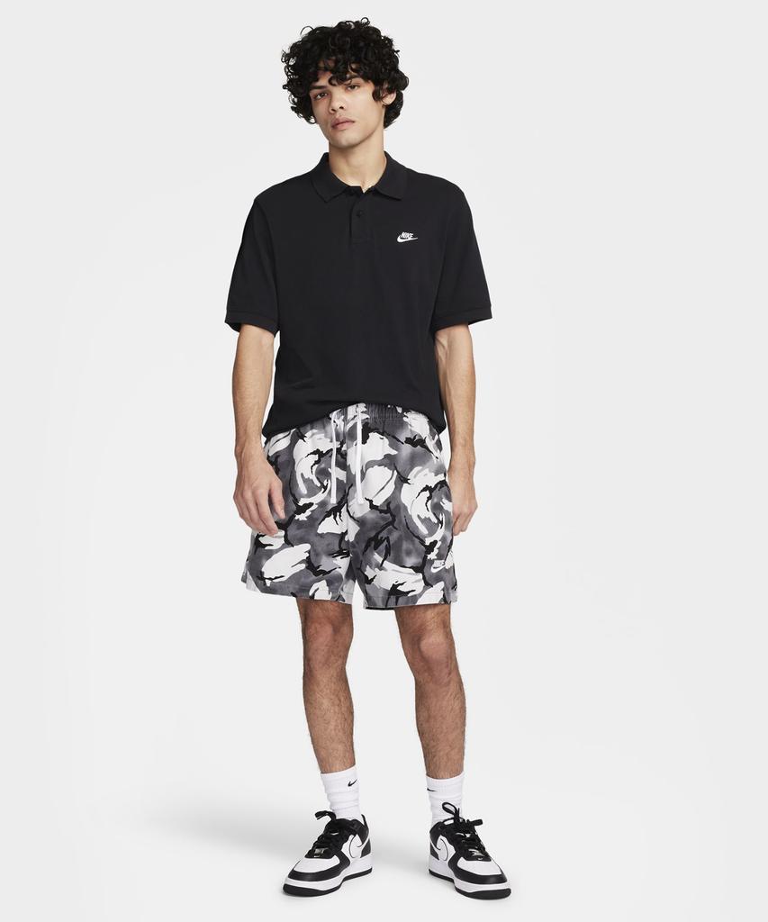Nike Club Short Sleeve Polo Shirt M - Black:White / Fn3895-010