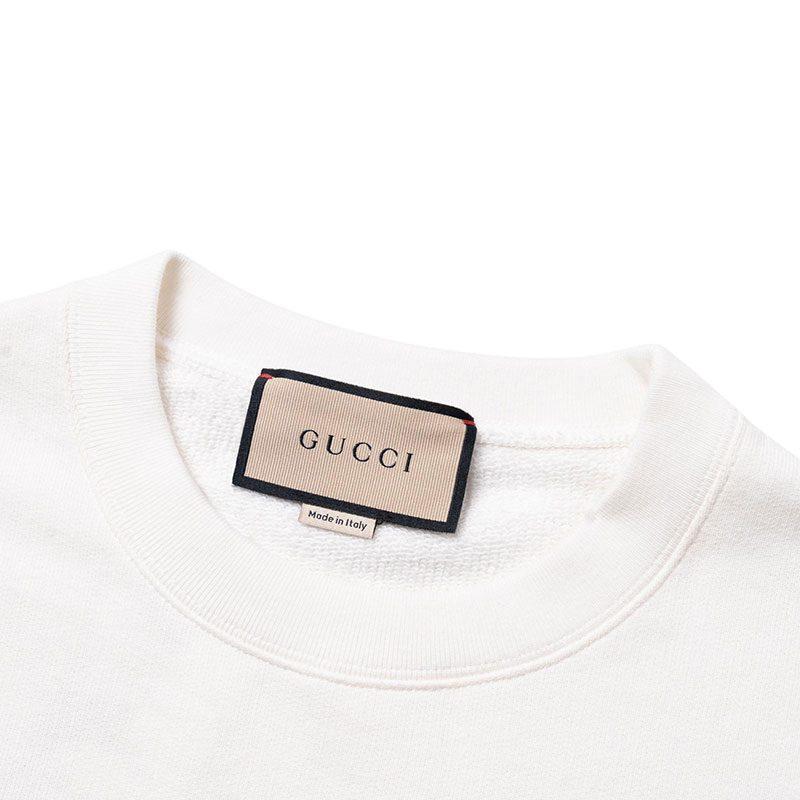 Gucci SS24 Sweatshirt Men's Ivory White 771474-XJGCF-9095