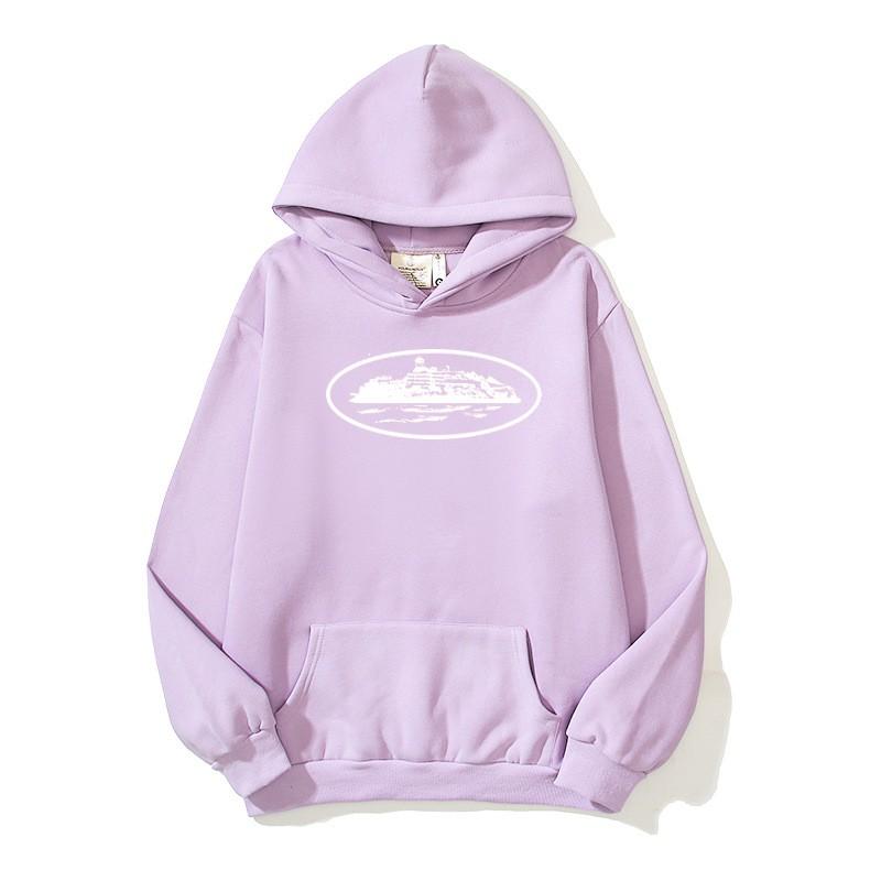 American Streetwear Devil Island Print Fleece Hoodie Loose Casual Sweatshirt Youth