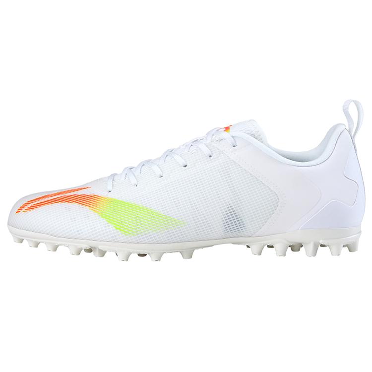 

Li Ning Fabric Cushioning Slip Resistant Abrasion Resistant Lightweight Soccer Shoes Men s White ASFS003-1 40⅓