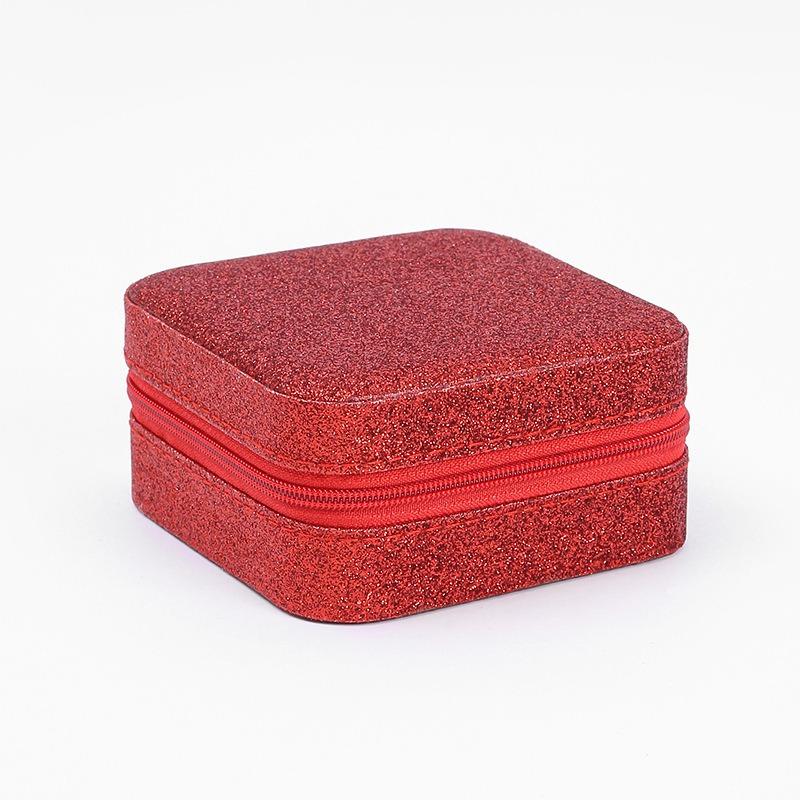 Jewelry storage box High-grade anti-oxidation stud earrings, necklace, jewelry ring grid desktop large-capacity display box